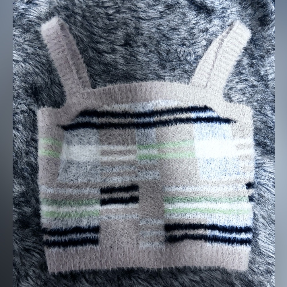 Kendall & Kylie Fuzzy Crop Top
